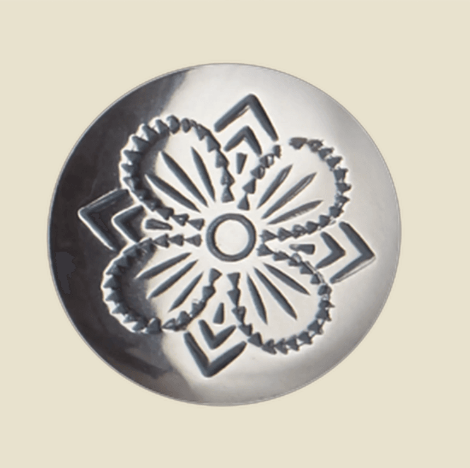 Hovedbilde Knapp 19 mm, oksidert eller hvit