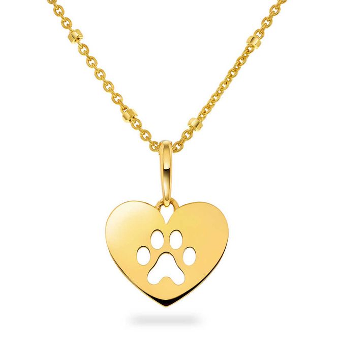 Hovedbilde Anheng i gull Poten hjerte