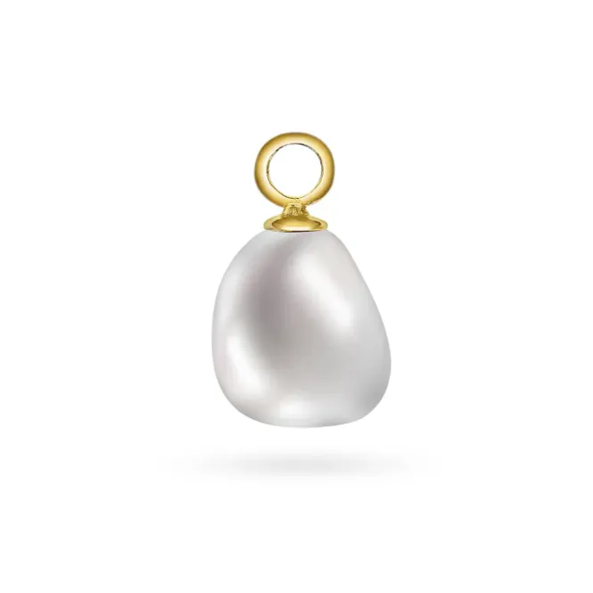 Hovedbilde Pearlfect charm i 925 forgylt sølv