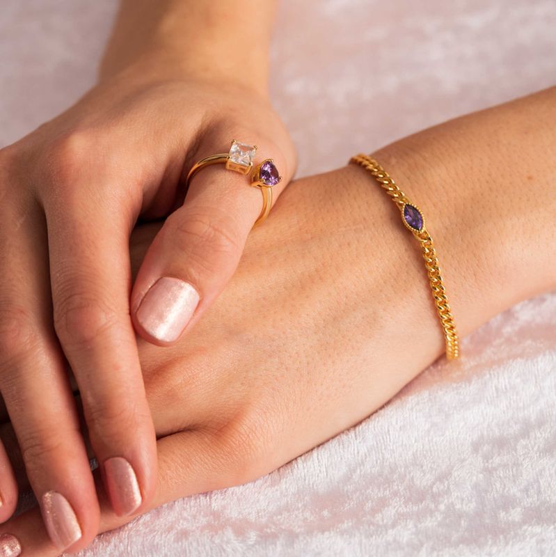 Viva Vegas ring i sølv med zirkonia