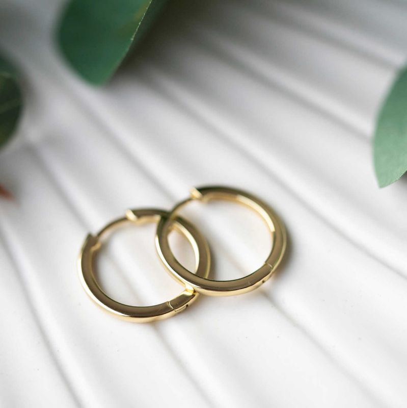 Øreringer i sølv 20 mm